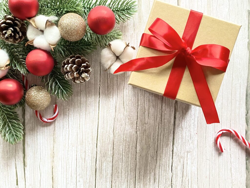 クリスマスプレゼントとリース